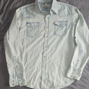 Stetson Light Blue Casual Button Down Shirt